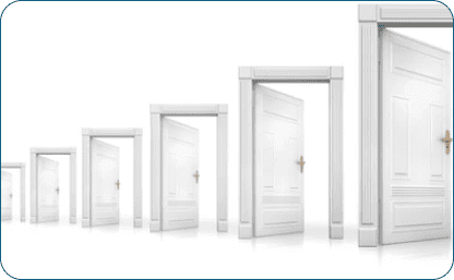 the door